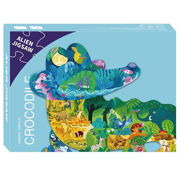 Amostra grátis Jogos de brinquedos de quebra-cabeça para crianças Animais personalizados Quebra-cabeça alienígena para crianças
