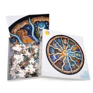 Quebra-cabeças redondos para adultos 500 peças - Quebra-cabeças circulares de constelação personalizados faça você mesmo