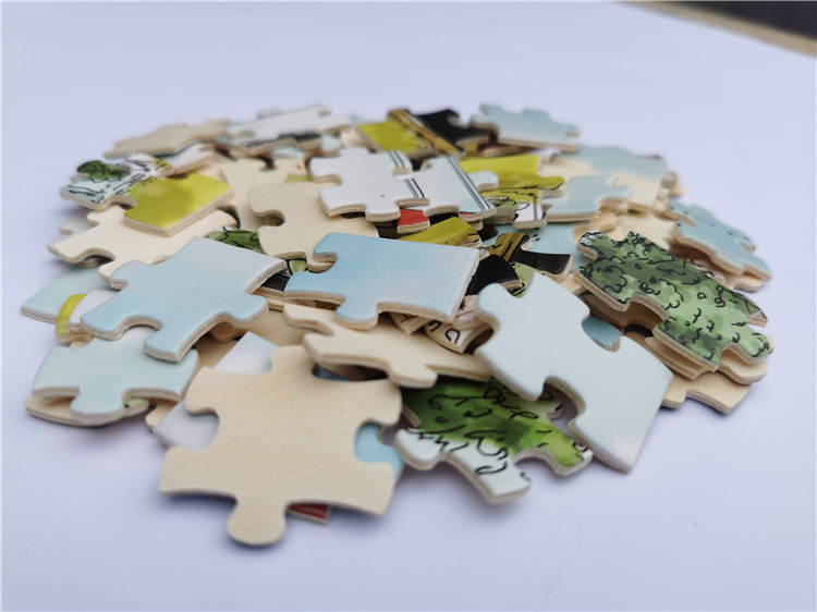 Fabricante de quebra-cabeça de madeira impresso personalizado com 1.000 peças para brinquedos adultos