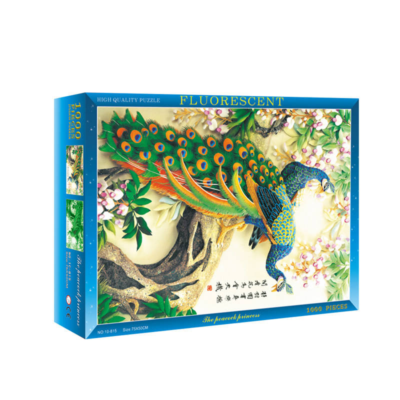 Quebra-cabeça colorido personalizado de alta qualidade de fábrica na China Beleza cenário 1000 peças