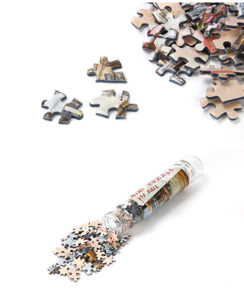Impressora de quebra-cabeça de tubo de garrafa de plástico acrílico Design personalizado Papelão 150 200 300 1000 peças Quebra-cabeça para crianças na China