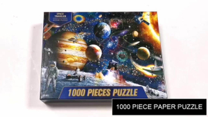Produtos de quebra-cabeça de fábrica por atacado para jogos adultos papelão design personalizado 1000 peças quebra-cabeças