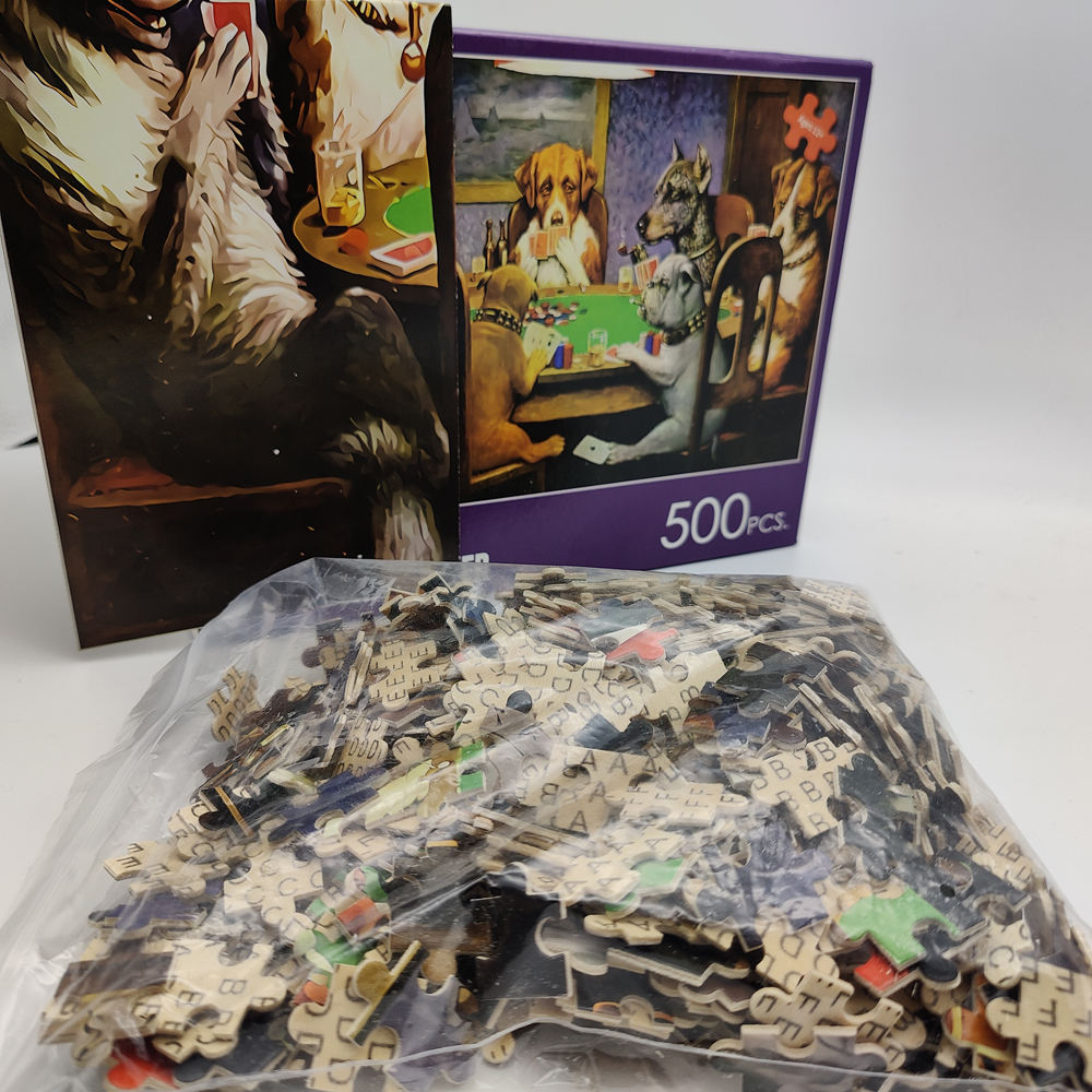 Venda imperdível quebra-cabeças personalizados de 500 peças, brinquedos de madeira, quebra-cabeças para adultos